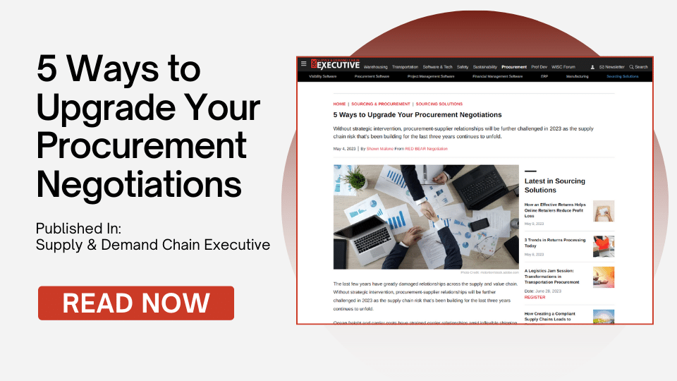 5 Ways to Upgrade Your Procurement Negotiations sdce